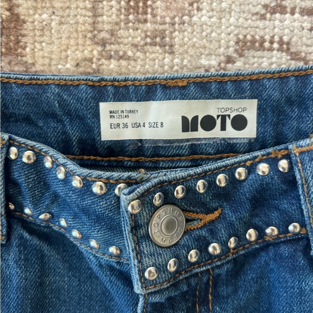 Topshop Moto denim skirt